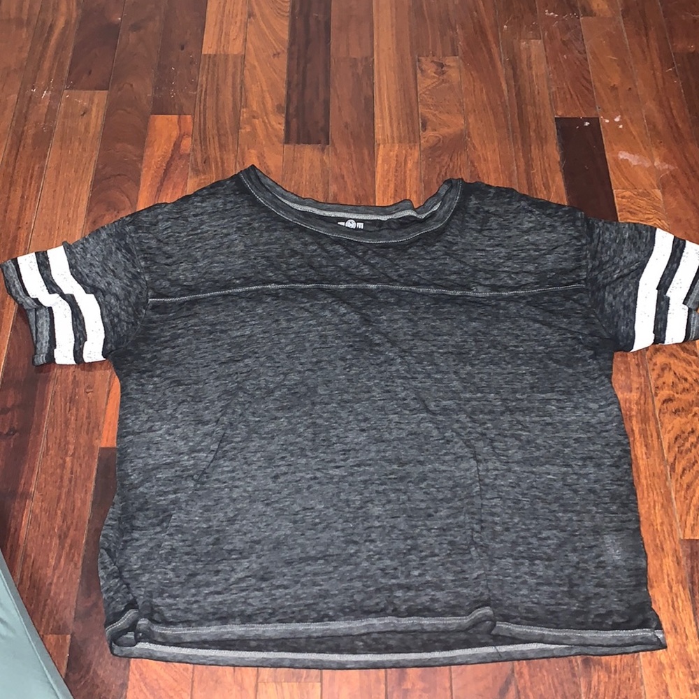 Grey Striped Tee Shirt